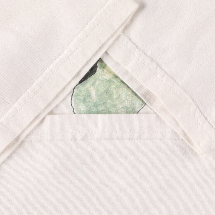 ~00'S Lee Printed T-shirt Made in USA Men's L size cotton white type Vintage Second Hand