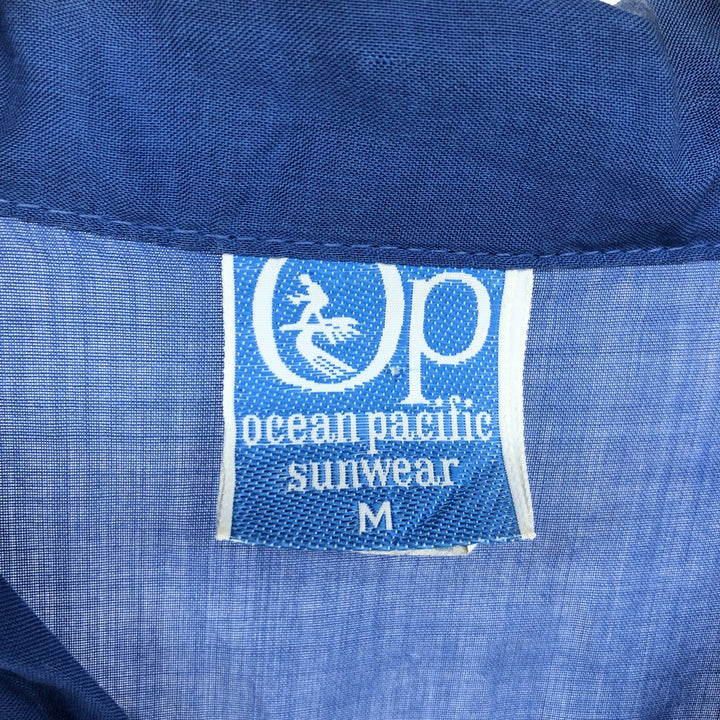 70'S Ocean Pacific surf tag back print open collar Hawaiian aloha shirt men's size M /eaa467236