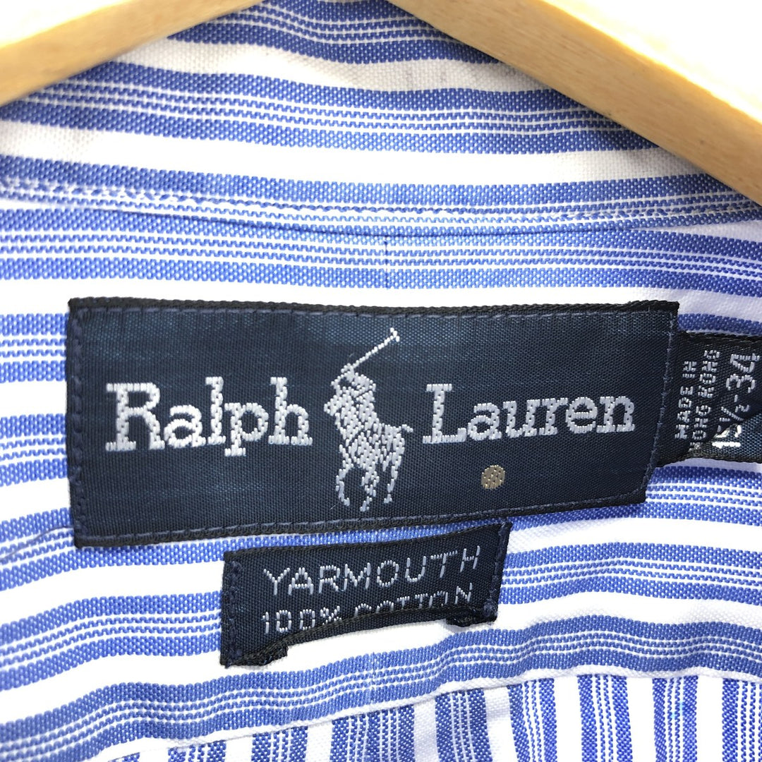 Ralph Lauren YARMOUTH Multi-stripe Long Sleeve Button-down Striped Shirt Men's L size / eaa467245