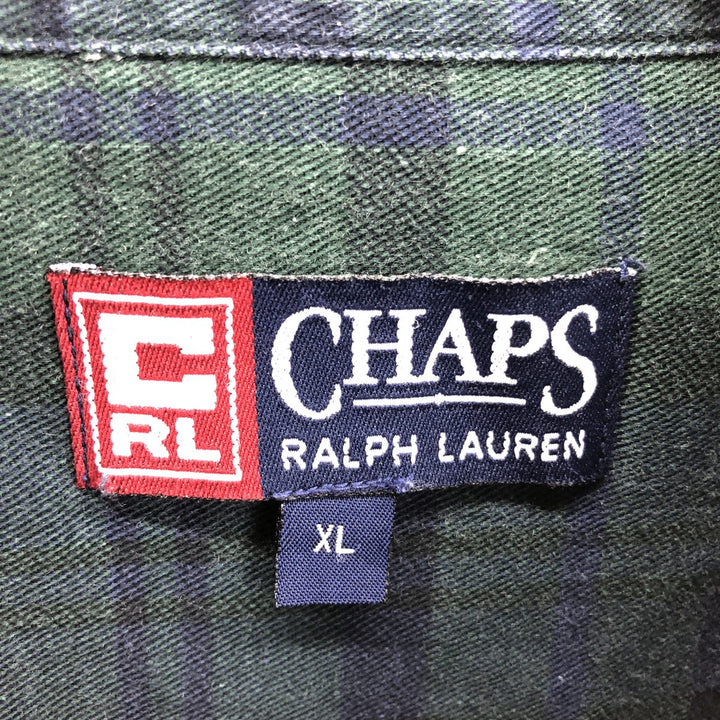 90'S Ralph Lauren CHAPS Blackwatch Check Long Sleeve Button-Down Check Shirt Men's XL Vintage /eaa467250