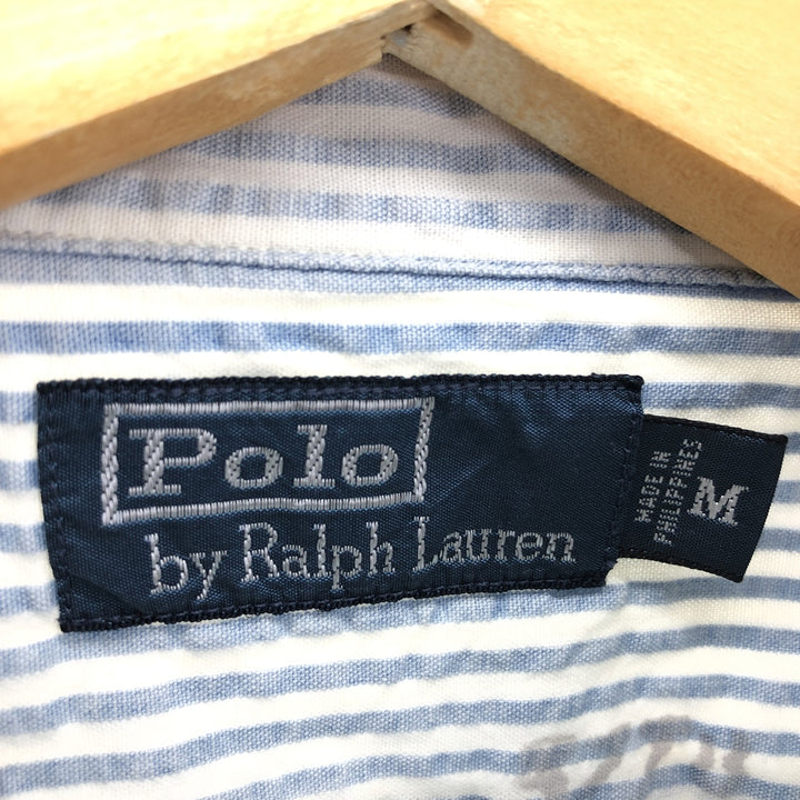 POLO by Ralph Lauren Seersucker Long Sleeve Striped Shirt Men's M Size / eaa467251