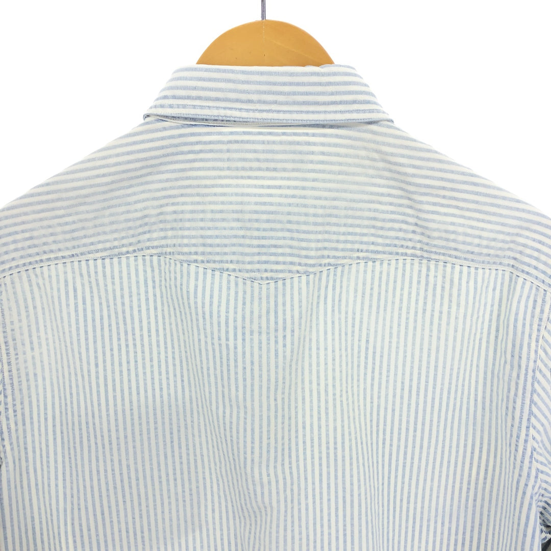 POLO by Ralph Lauren Seersucker Long Sleeve Striped Shirt Men's M Size / eaa467251