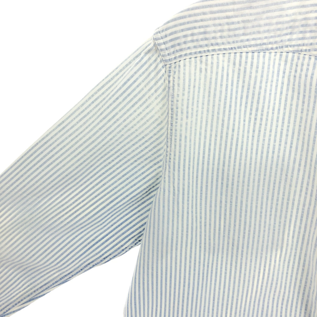 POLO by Ralph Lauren Seersucker Long Sleeve Striped Shirt Men's M Size / eaa467251