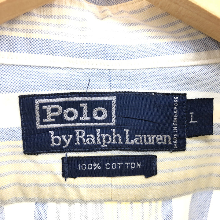 POLO by Ralph Lauren Multi-stripe Long Sleeve Striped Shirt Men's L size / eaa467253