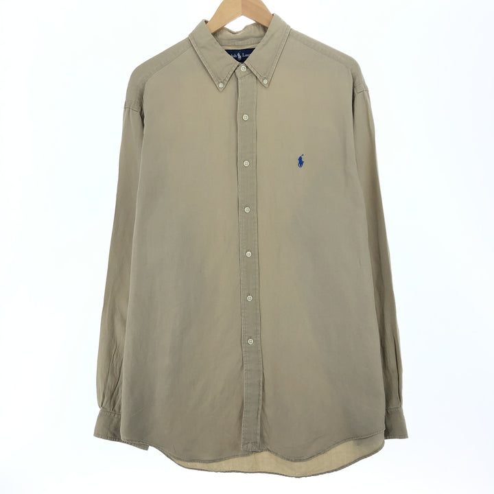 Ralph Lauren Classic Fit Long Sleeve Linen Shirt Men's XL / eaa467278