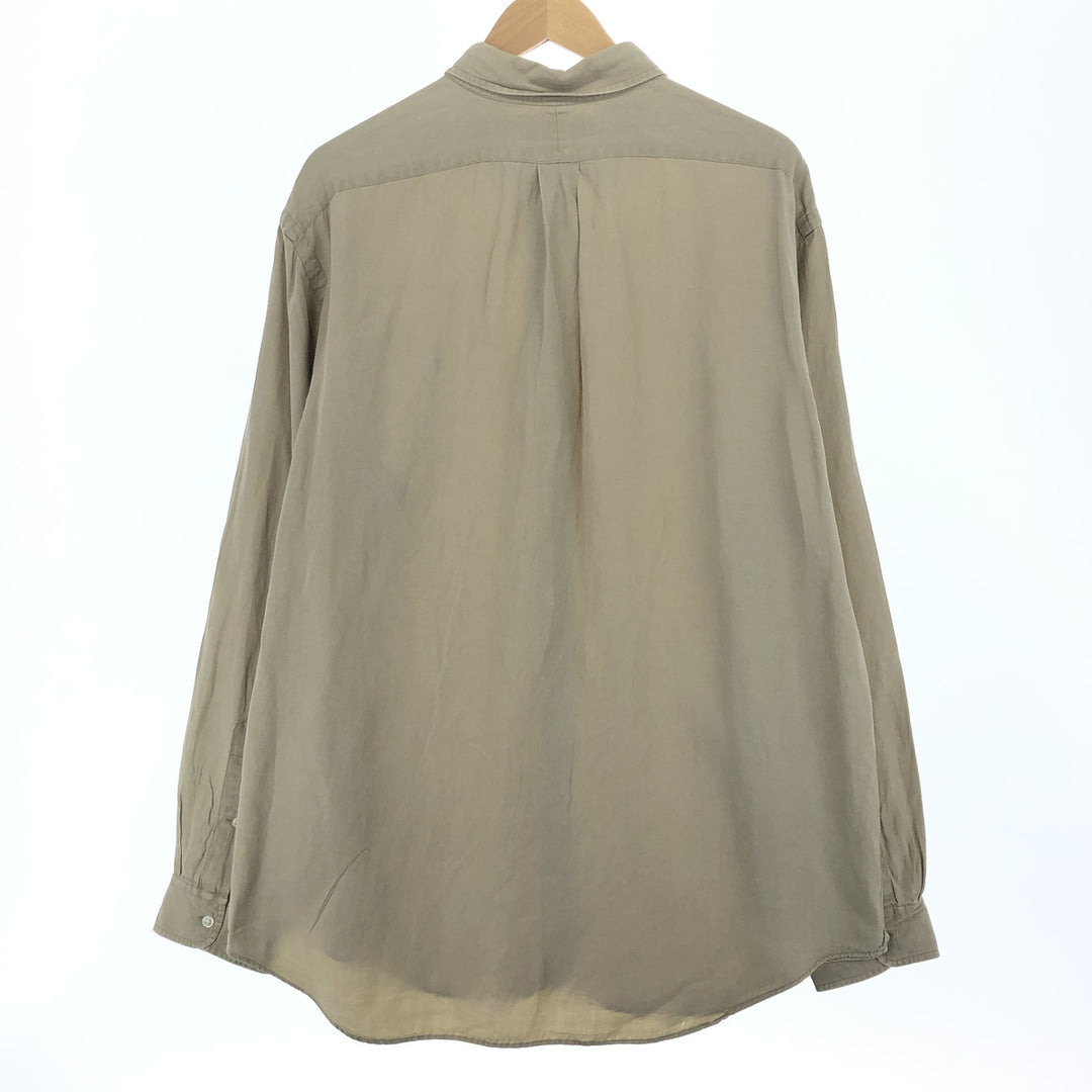 Ralph Lauren Classic Fit Long Sleeve Linen Shirt Men's XL / eaa467278