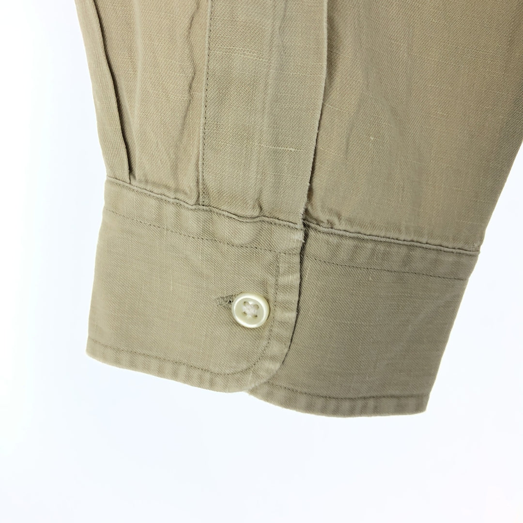 Ralph Lauren Classic Fit Long Sleeve Linen Shirt Men's XL / eaa467278