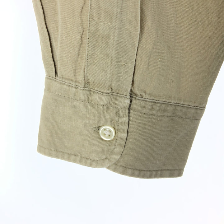 Ralph Lauren Classic Fit Long Sleeve Linen Shirt Men's XL / eaa467278