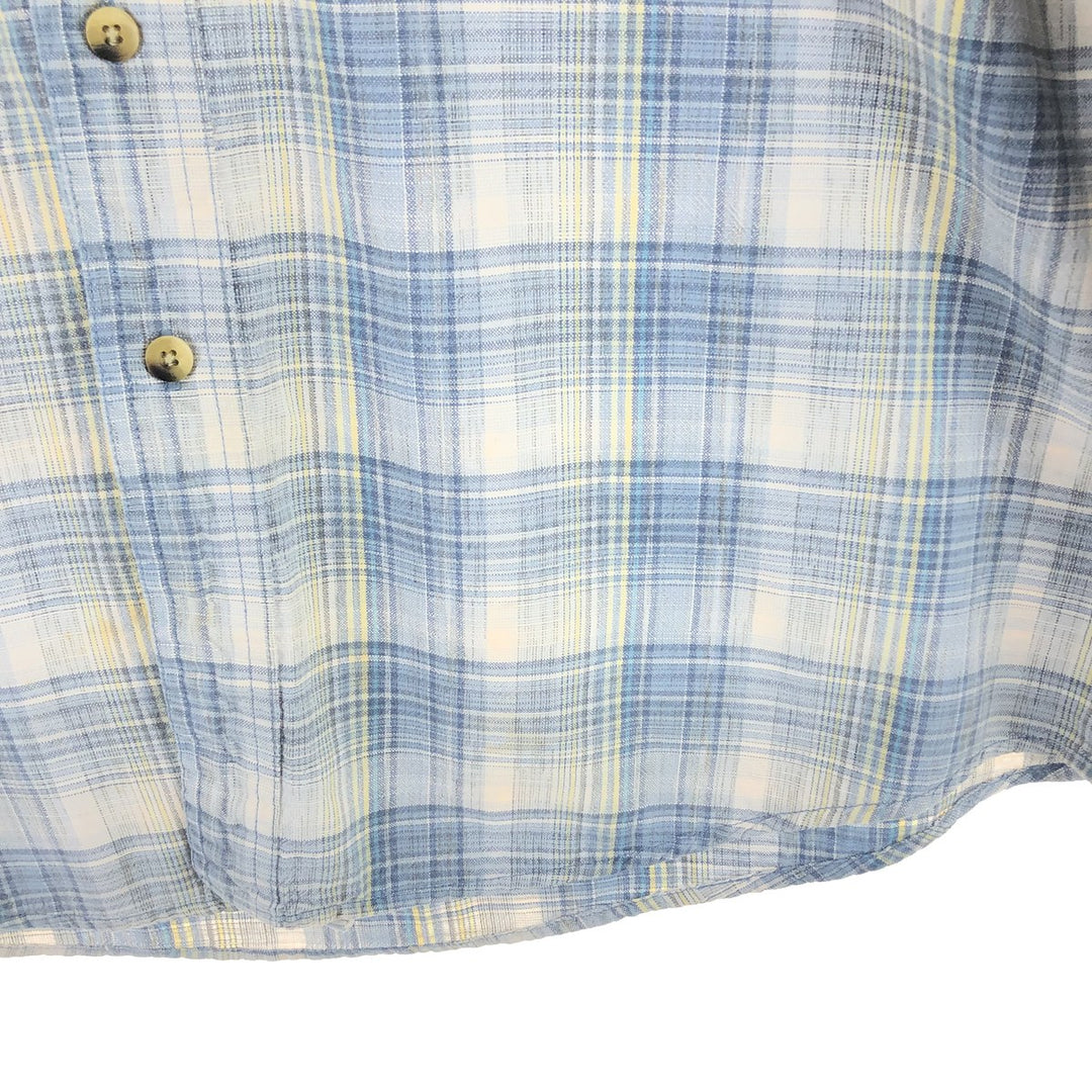 LLBean Long Sleeve Cotton Check Shirt Men's Size L /eaa467279