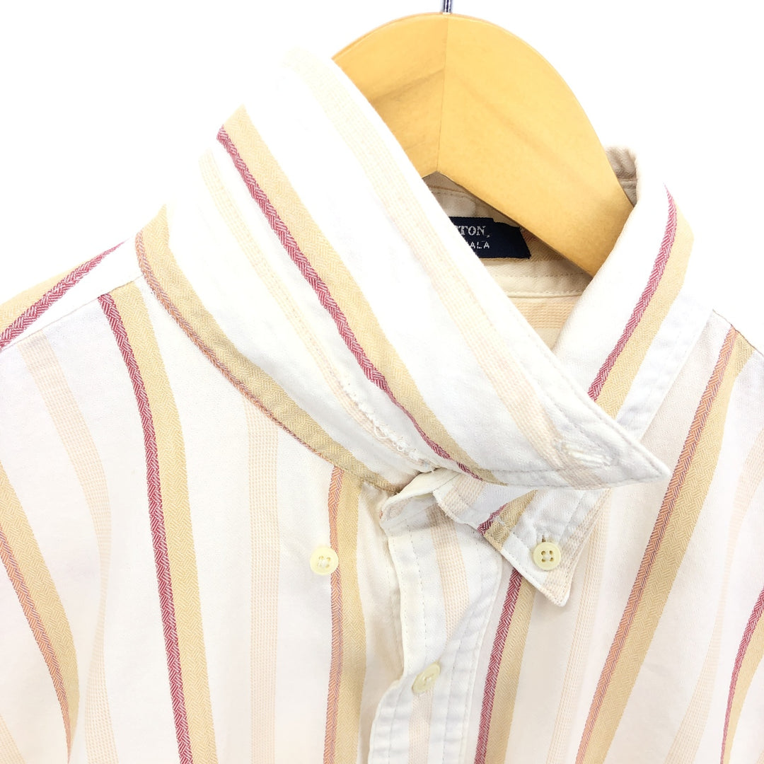 90'S Ralph Lauren CHAPS Long Sleeve Button Down Striped Shirt Men's L Size Vintage /eaa467301