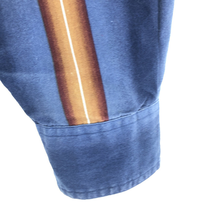 80'S Ralph Lauren CHAPS Long Sleeve Button Down Striped Shirt Men's L Size Vintage /eaa467302