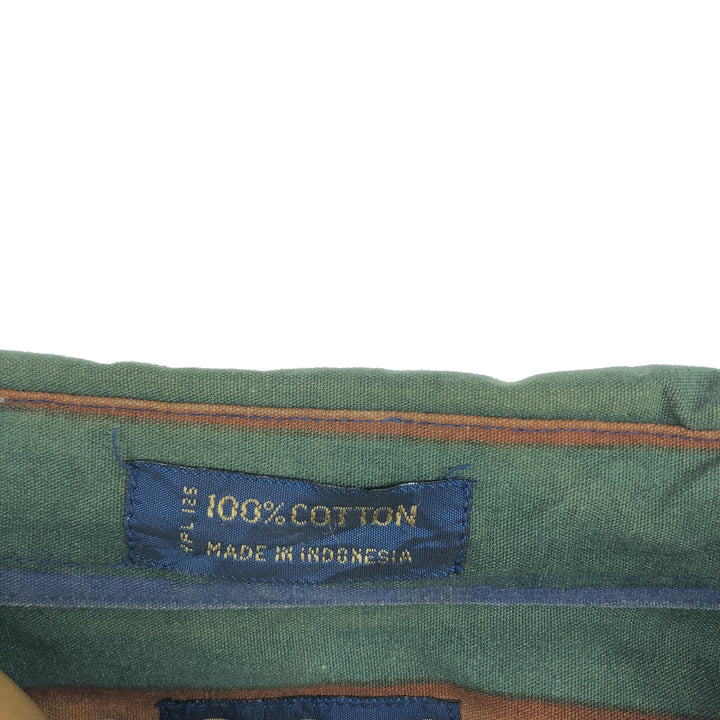 80'S Ralph Lauren CHAPS Long Sleeve Button Down Striped Shirt Men's L Size Vintage /eaa467302