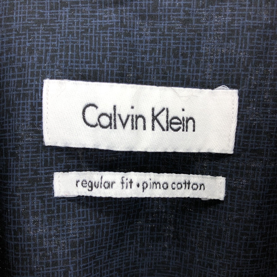 00'S Calvin Klein all-over print long sleeve cotton shirt, men's XL size / eaa467308