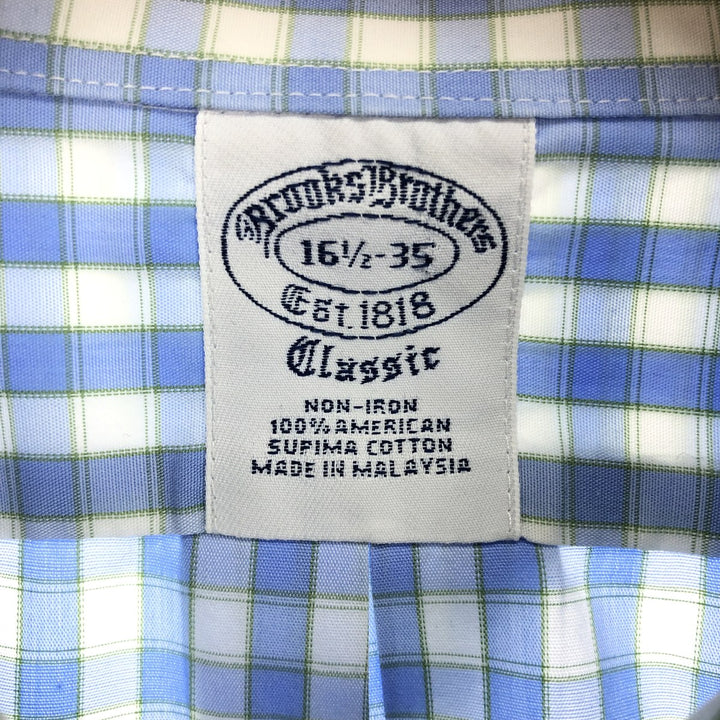 Brooks Brothers Long Sleeve Cotton Check Shirt Men's Size L / eaa467311