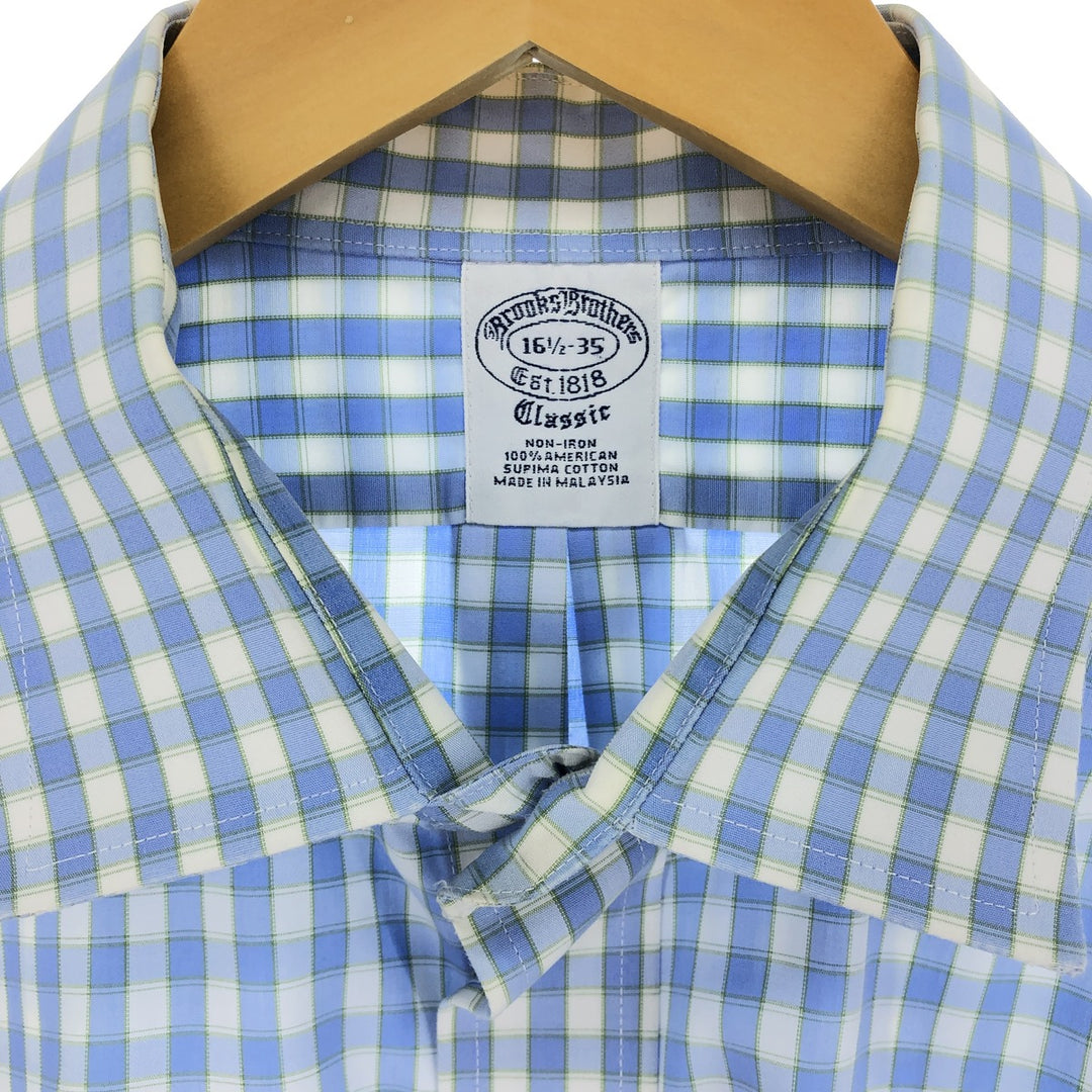 Brooks Brothers Long Sleeve Cotton Check Shirt Men's Size L / eaa467311