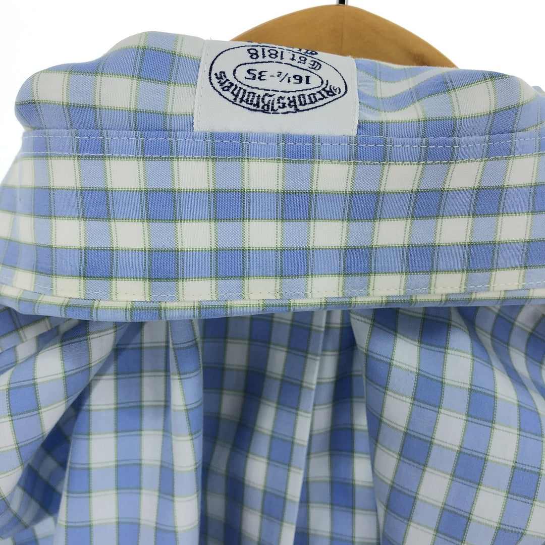 Brooks Brothers Long Sleeve Cotton Check Shirt Men's Size L / eaa467311
