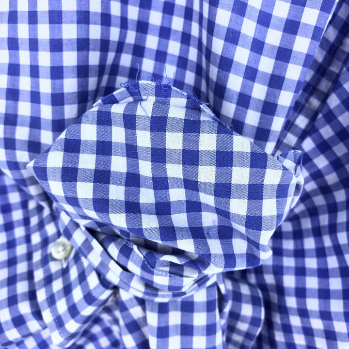 Brooks Brothers Est.1818 Gingham Check Long Sleeve Button-Down Check Shirt Men's XL /eaa467314