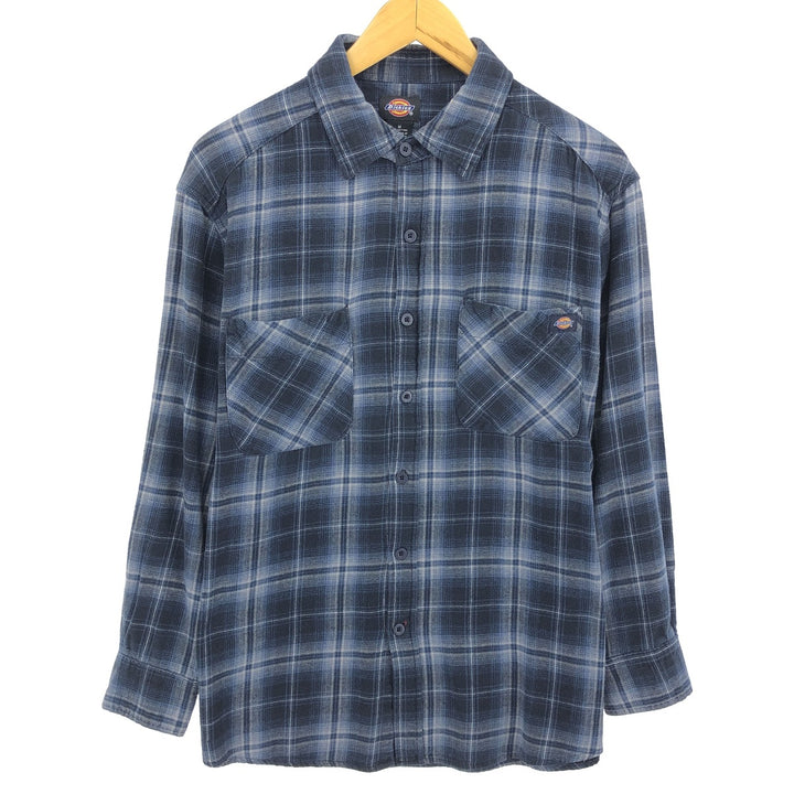 Dickies Long Sleeve Check Shirt Men's M Size / eaa467315