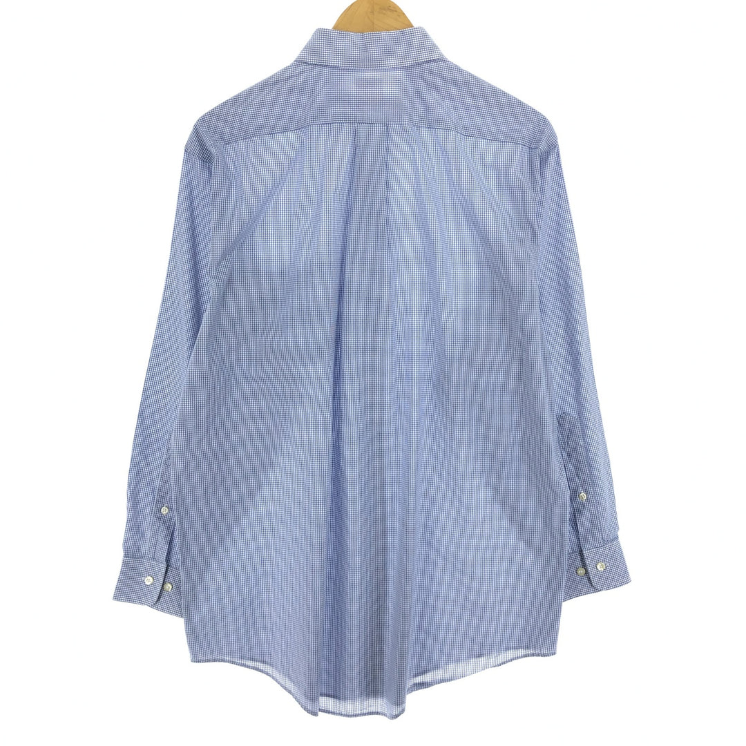 Brooks Brothers 346 long sleeve cotton check shirt, men's size L / eaa467320