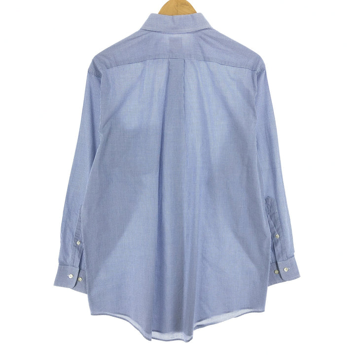 Brooks Brothers 346 long sleeve cotton check shirt, men's size L / eaa467320