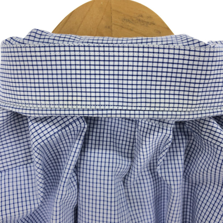 Brooks Brothers 346 long sleeve cotton check shirt, men's size L / eaa467320