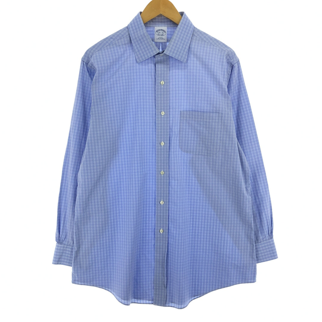 Brooks Brothers Long Sleeve Cotton Check Shirt Men's Size L / eaa467321