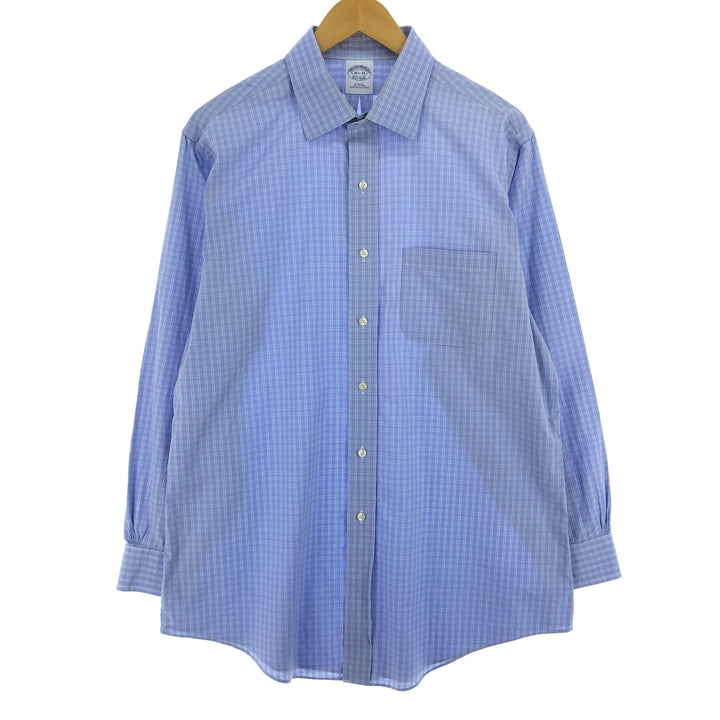 Brooks Brothers Long Sleeve Cotton Check Shirt Men's Size L / eaa467321