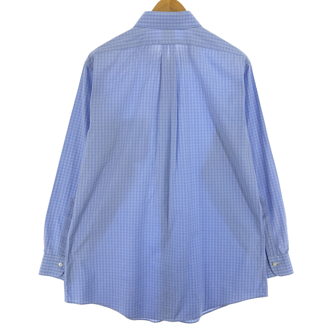 Brooks Brothers Long Sleeve Cotton Check Shirt Men's Size L / eaa467321