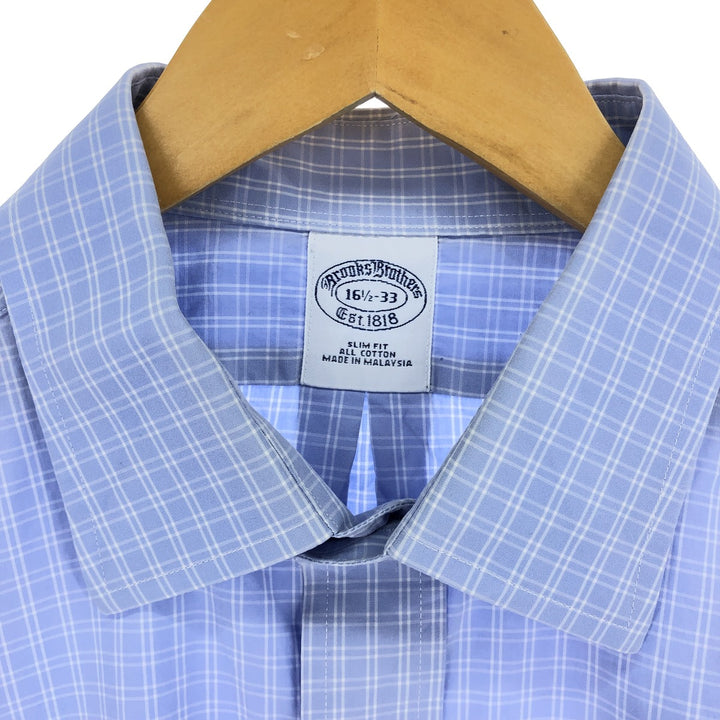 Brooks Brothers Long Sleeve Cotton Check Shirt Men's Size L / eaa467321