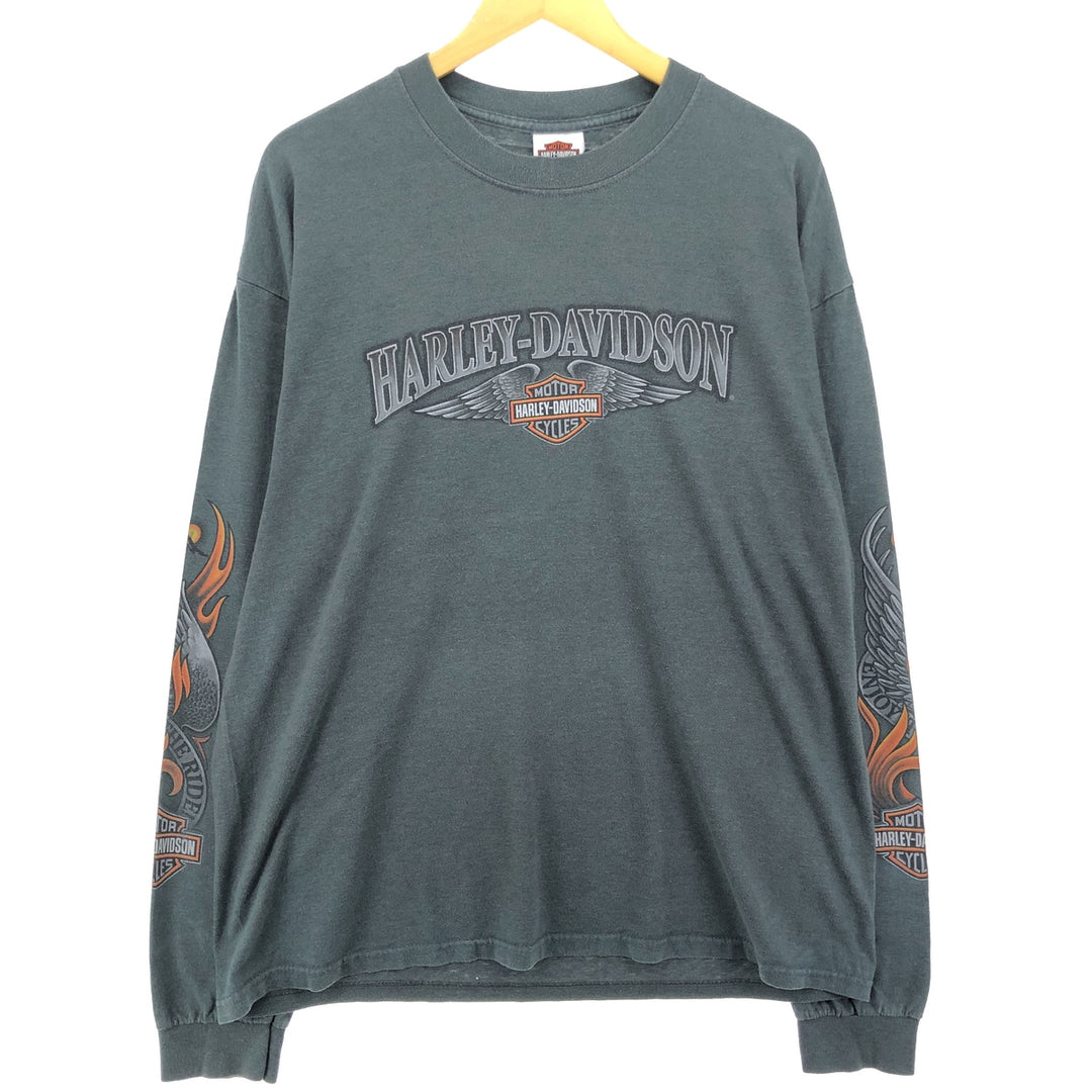 00'S Harley-Davidson Long Sleeve T-Shirt Made in USA Men's XL /eaa467343