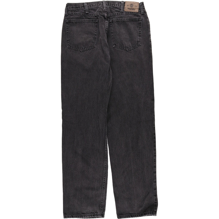 Wrangler RELAXED FIT Black Denim Tapered Denim Pants Men's W33 cotton black type Vintage Second Hand