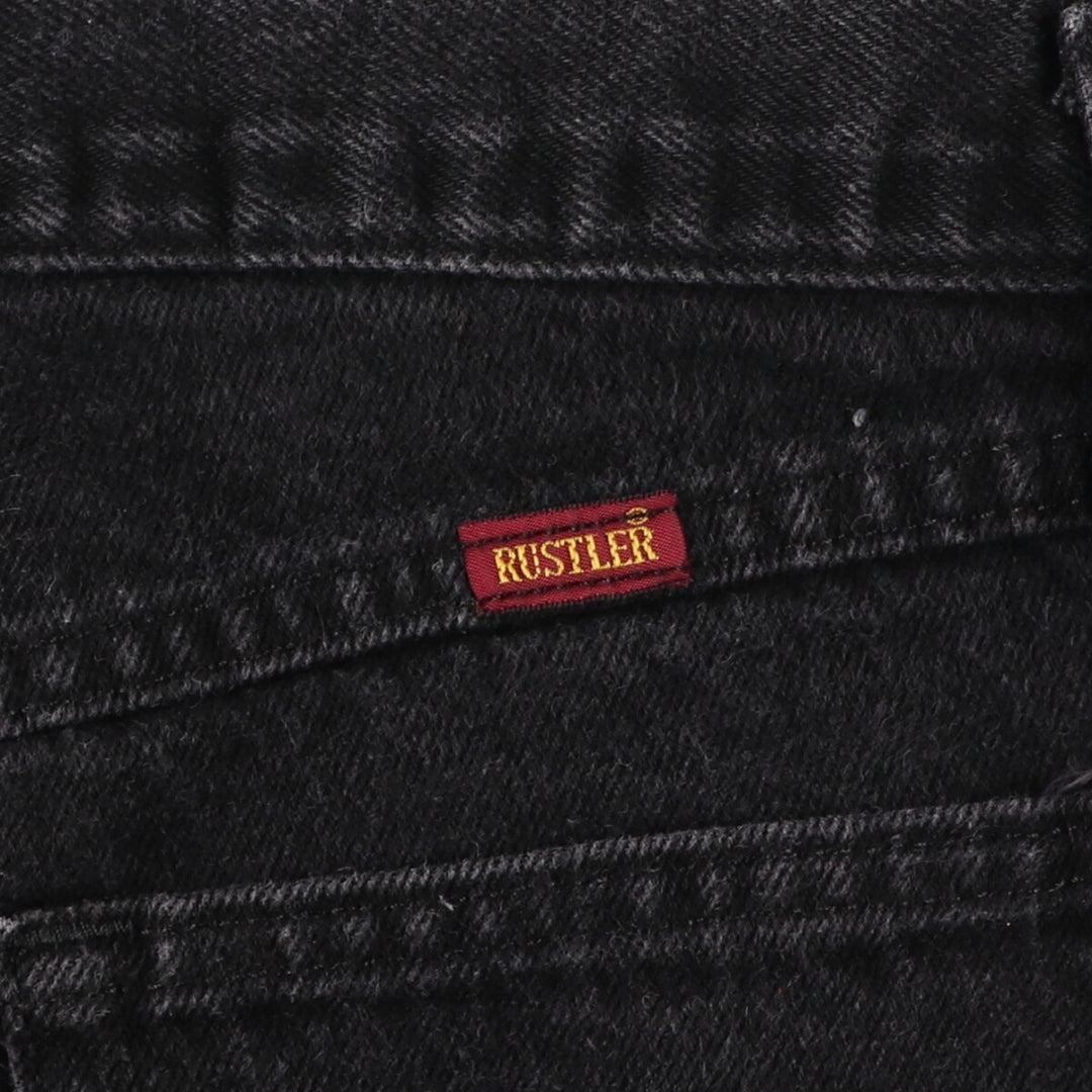 RUSTLER Black Denim Straight Denim Pants Men's W32 equivalent /eaa467403