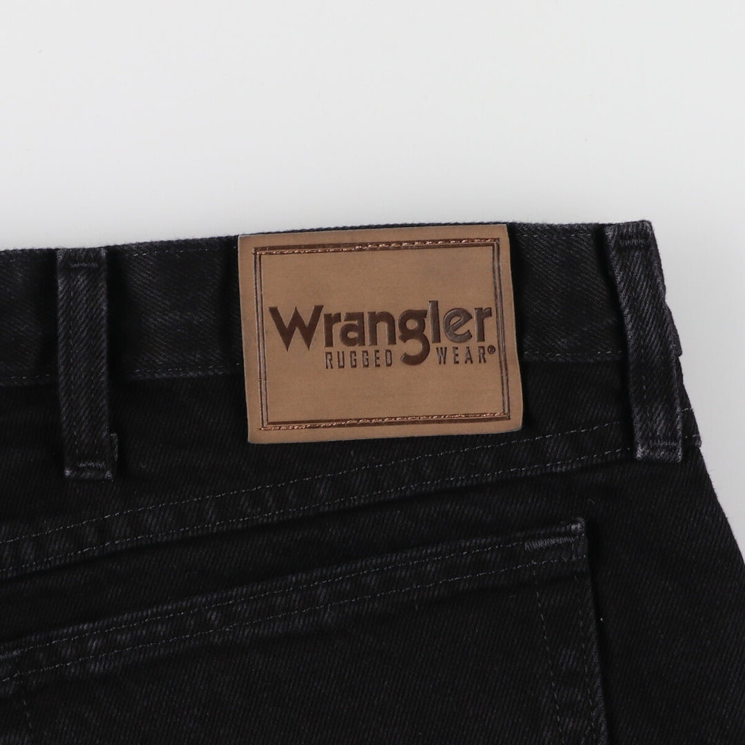 Wrangler Black Denim Straight Denim Pants Men's W37 / eaa467411