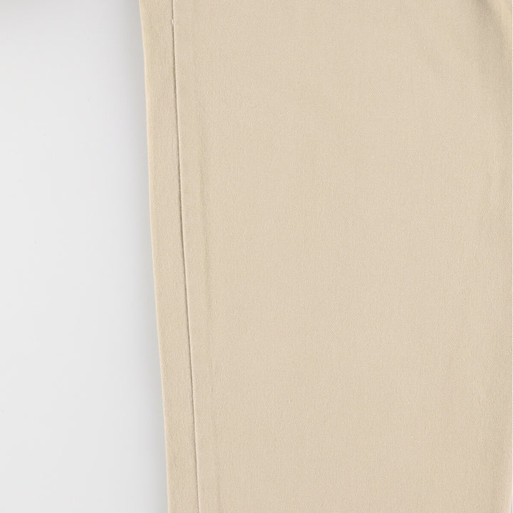 90s~00'S Tommy Hilfiger Two-pleat Chino Pants for Men, W32 equivalent cotton beige type brown Vintage Second Hand