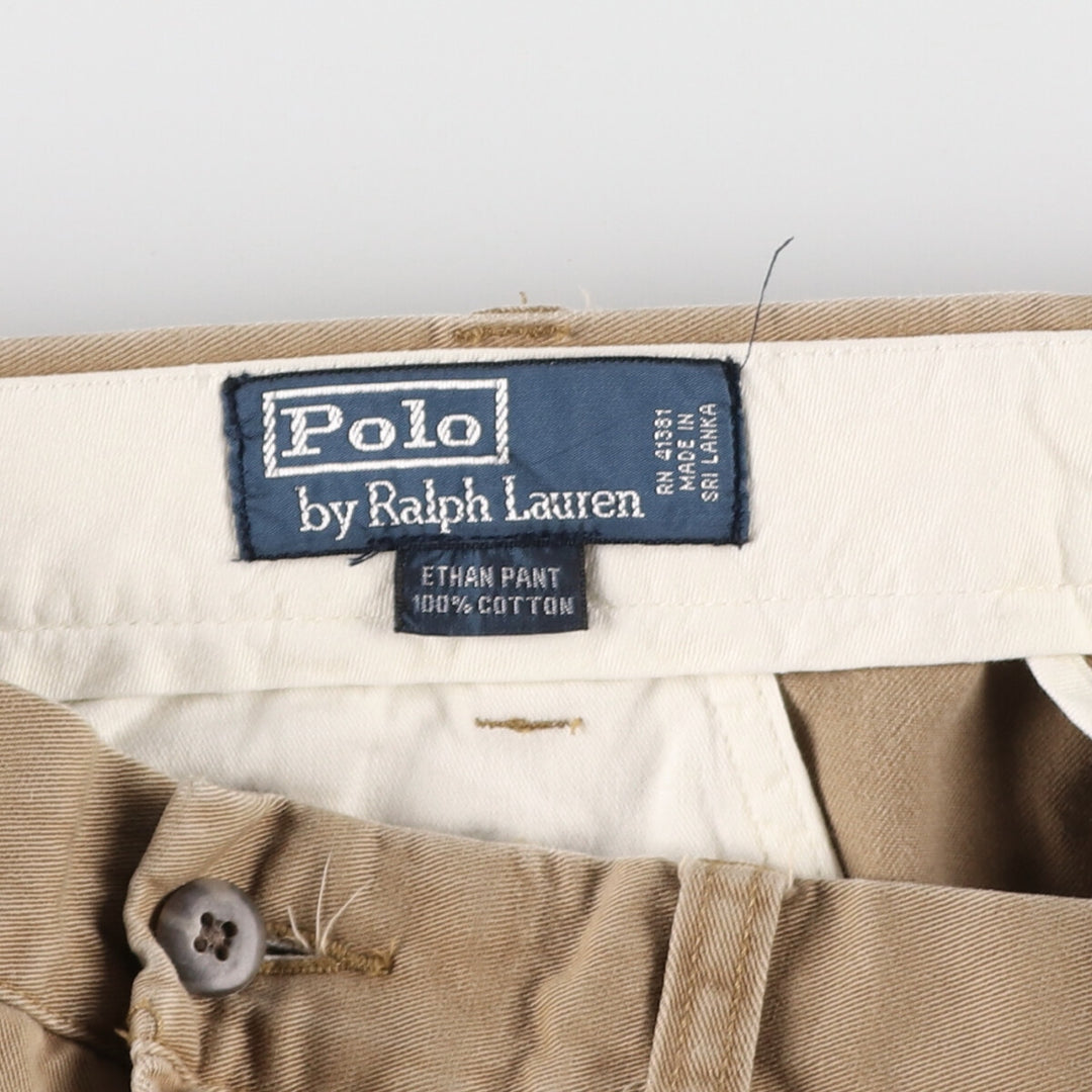 Ralph Lauren POLO by Ralph Lauren ETHAN PANT Two-pleat chino pants for men, size W35 / eaa467417