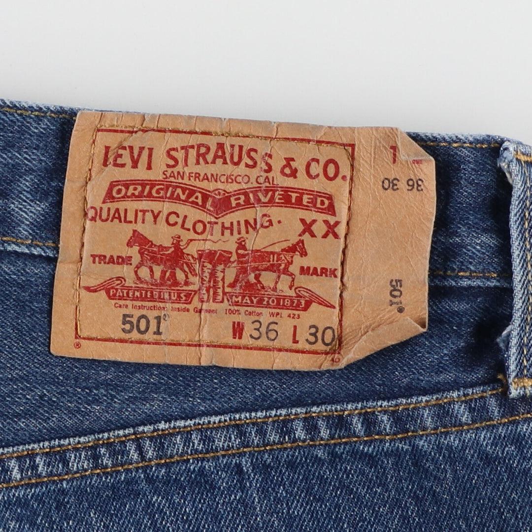 Levi's Levi's 501 STRAIGHT LEG BUTTON-FLY straight denim pants for men, equivalent to w36 / eaa467435