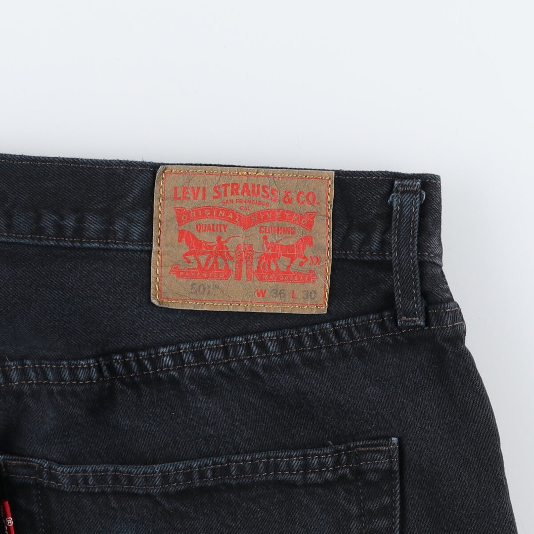 Levi's 501 Black Denim Straight Denim Pants Men's W37 / eaa467469