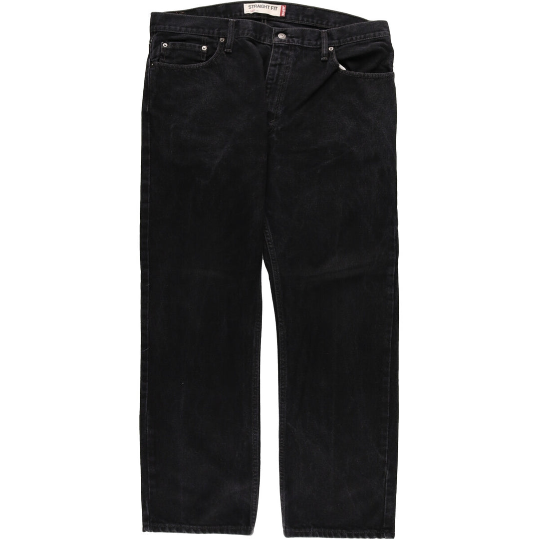 Levi's 505 STRAIGHT FIT Black Denim Tapered Denim Pants Men's W40 equivalent / eaa467482