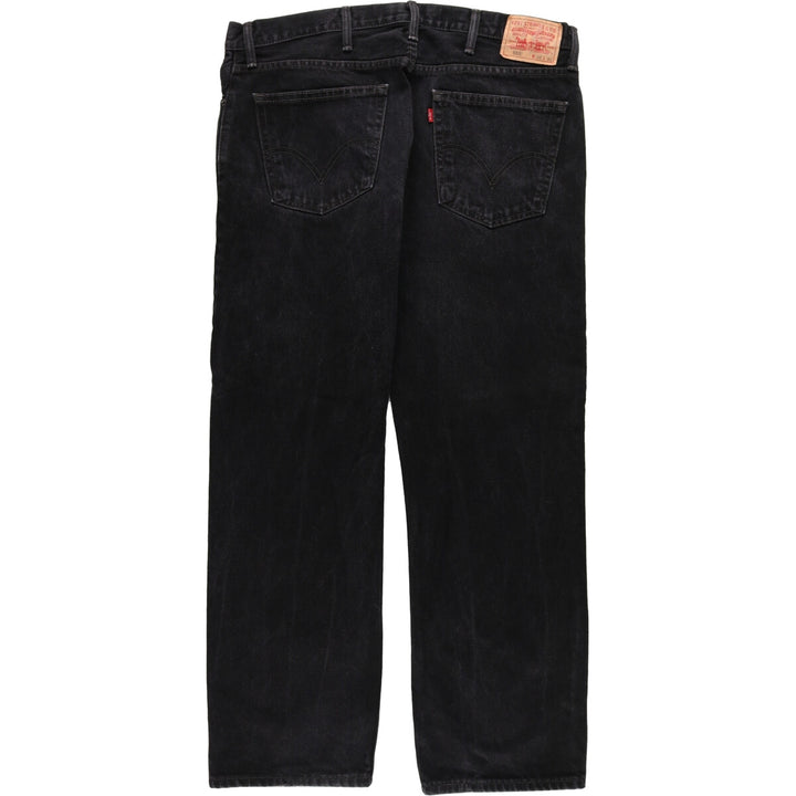 Levi's 505 STRAIGHT FIT Black Denim Tapered Denim Pants Men's W40 equivalent / eaa467482