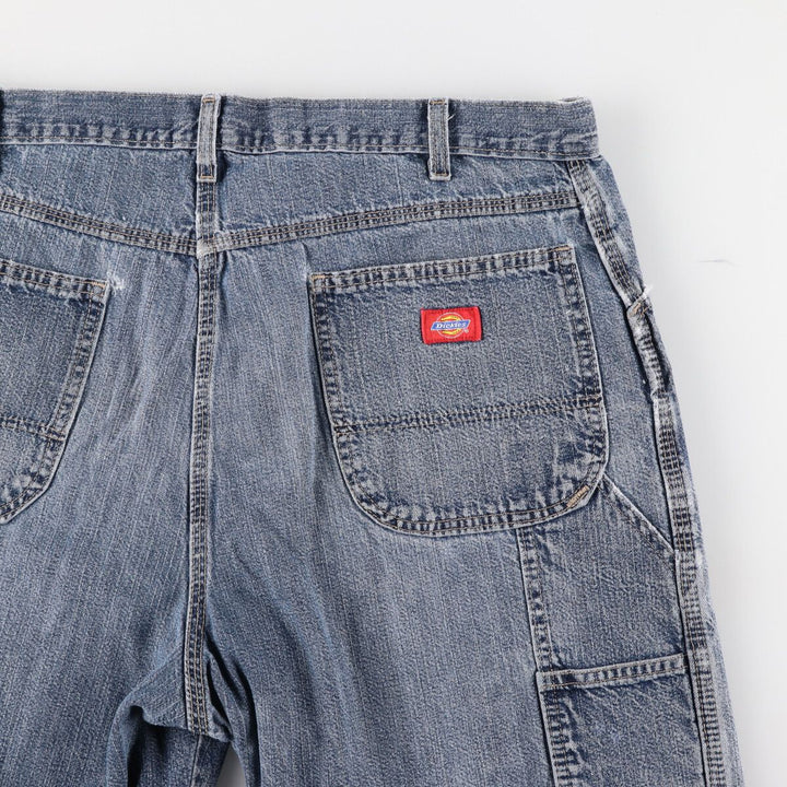 Dickies denim painter shorts, half pants, men's size w39 cotton blue type Vintage Second Hand