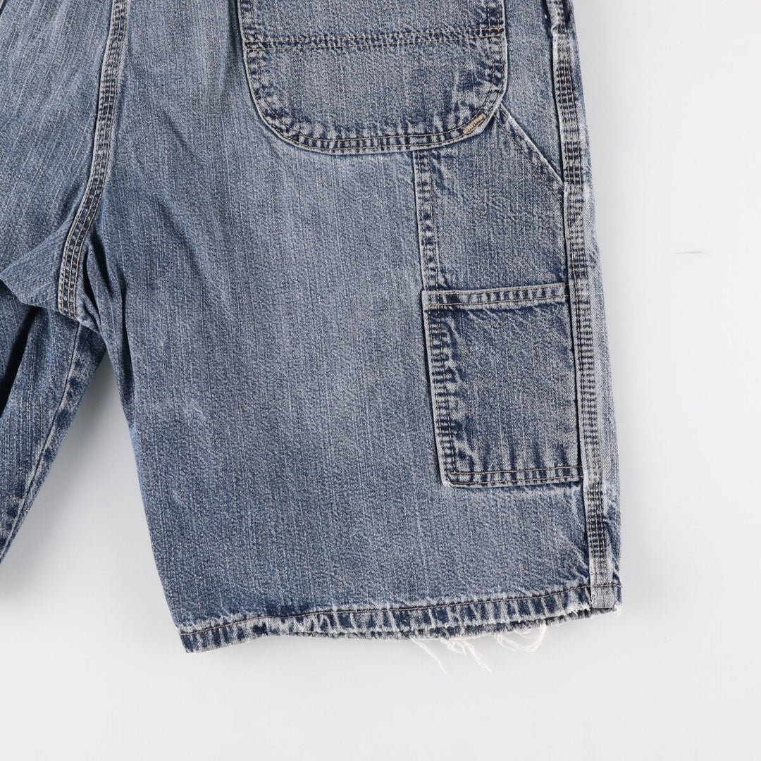 Dickies denim painter shorts, half pants, men's size w39 cotton blue type Vintage Second Hand