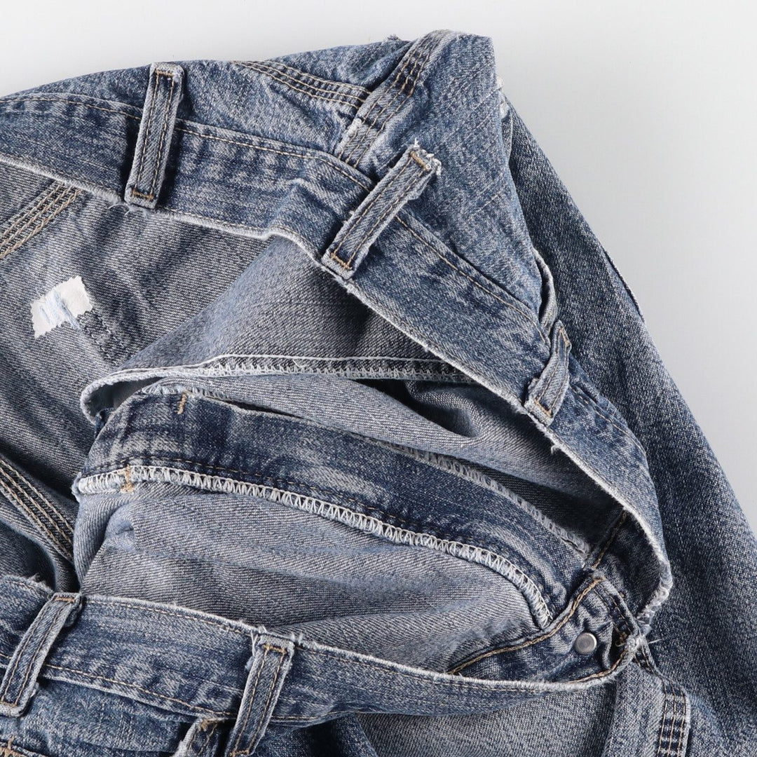 Dickies denim painter shorts, half pants, men's size w39 cotton blue type Vintage Second Hand