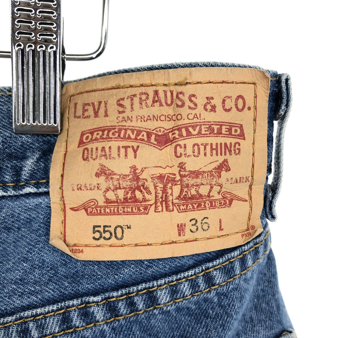 Levi's 550 Relaxed Fit Denim Shorts, Men's Size W37 cotton blue type Vintage Second Hand