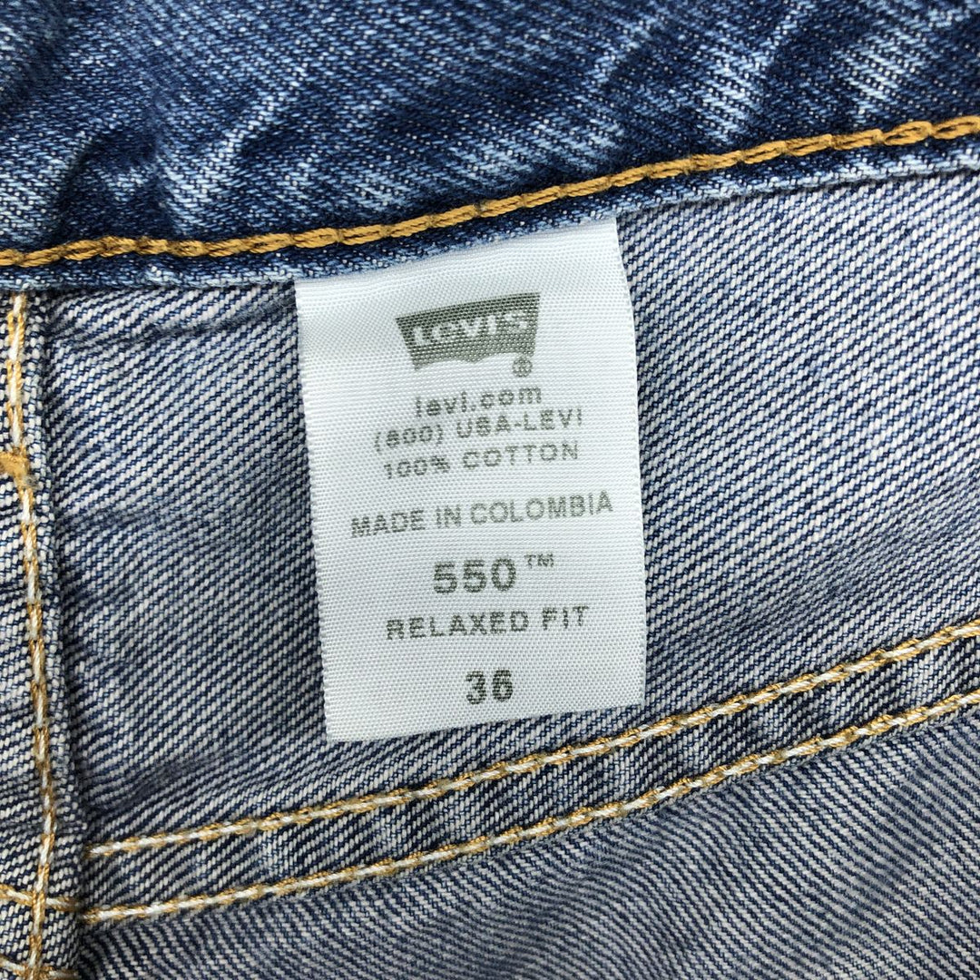 Levi's 550 Relaxed Fit Denim Shorts, Men's Size W37 cotton blue type Vintage Second Hand