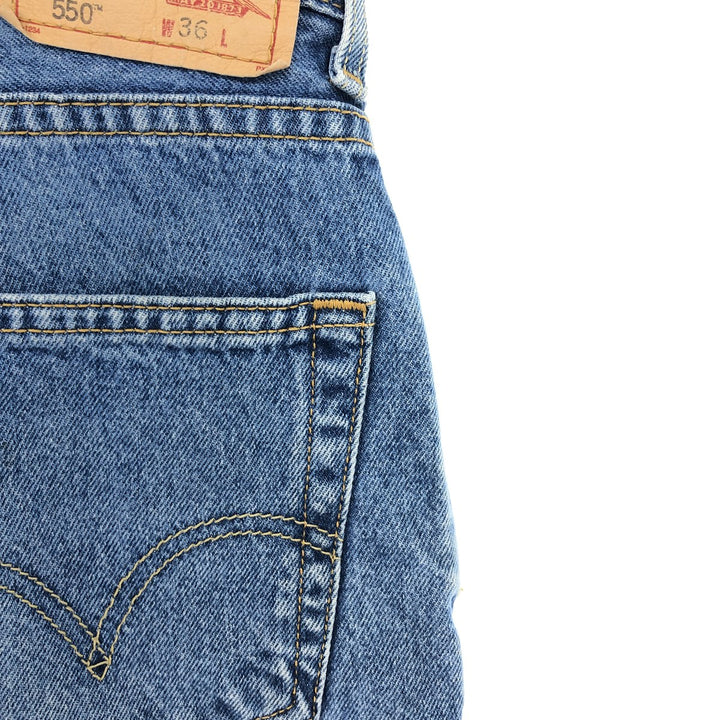 Levi's 550 Relaxed Fit Denim Shorts, Men's Size W37 cotton blue type Vintage Second Hand