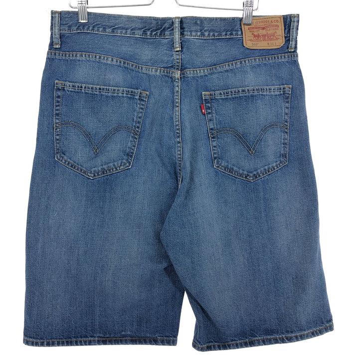 Levi's 569 LOOSE STRAIGHT denim shorts, half pants, men's size W38 / eaa467513