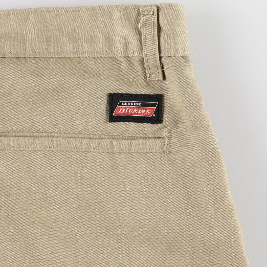 Dickies Work Shorts, Half Pants, Men's, W35 equivalent polyester Beige type Vintage Second Hand