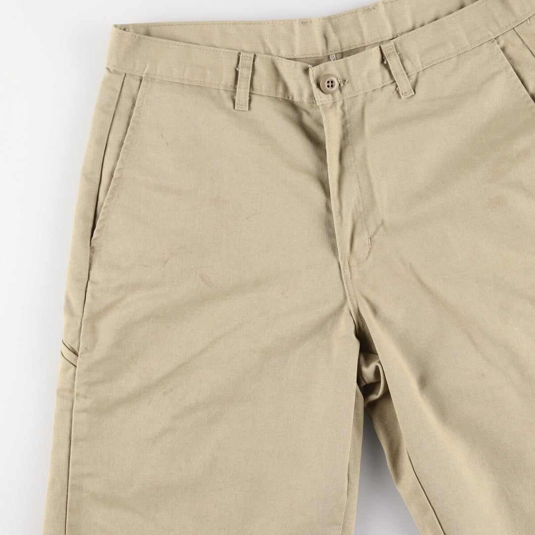 Dickies Work Shorts, Half Pants, Men's, W35 equivalent polyester Beige type Vintage Second Hand