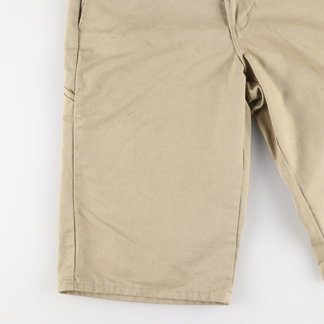 Dickies Work Shorts, Half Pants, Men's, W35 equivalent polyester Beige type Vintage Second Hand