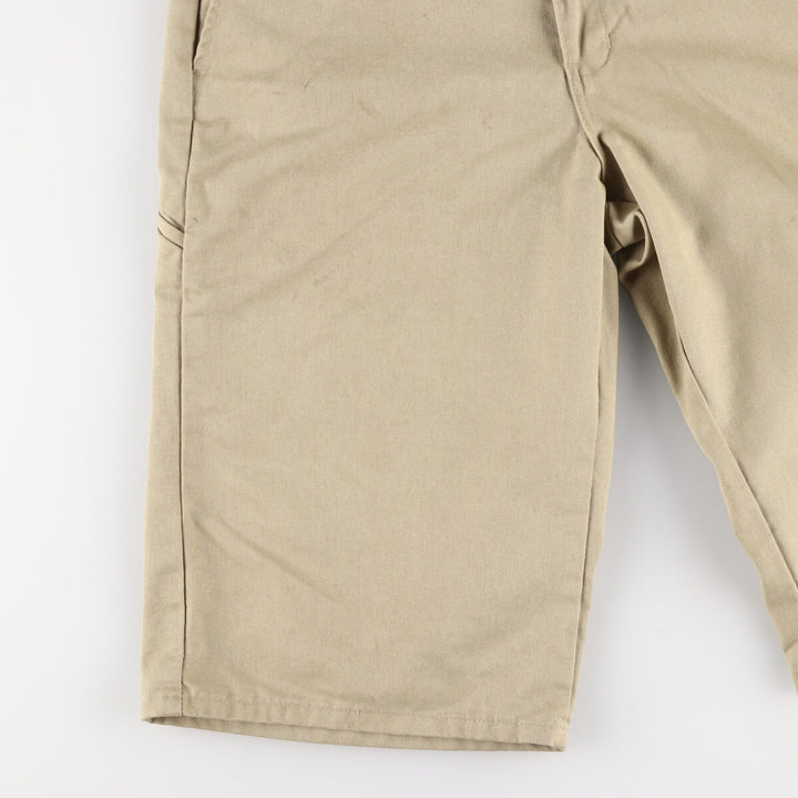 Dickies Work Shorts, Half Pants, Men's, W35 equivalent polyester Beige type Vintage Second Hand